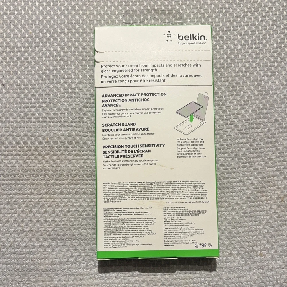 Belkin screenforce tempered glass screen protection for iPhone XR
